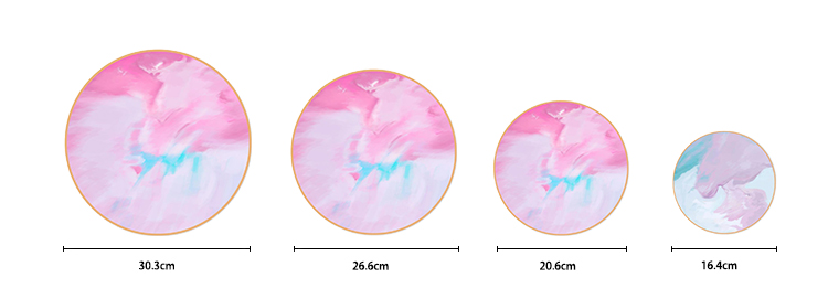 pastel ceramic dinnerware plate set