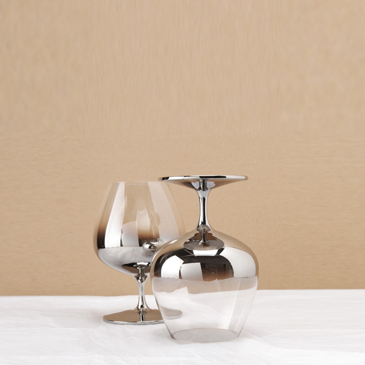 Plating Silver Cognac Brandy Glasses