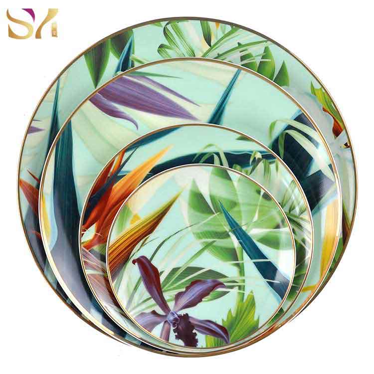 Green Leaf Bone China Dinnerware Set