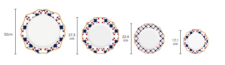 wedding porcelain dinnerware set with gold rim