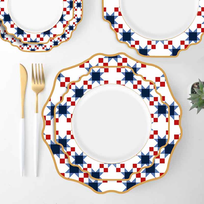 Porcelain Dinnerware With Gold Rim
