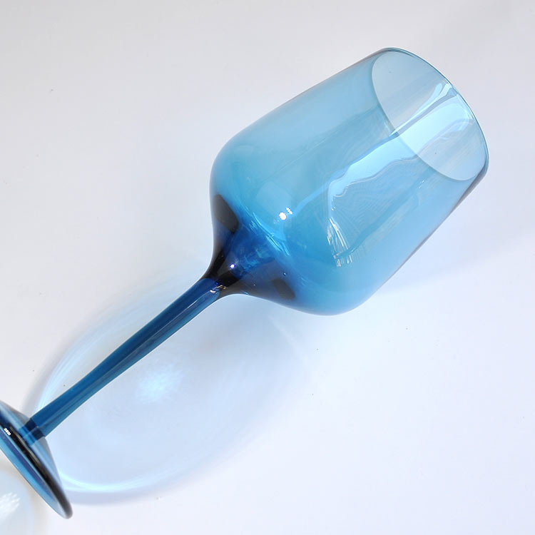 Blue Bordeaux Glass Wine Glasses